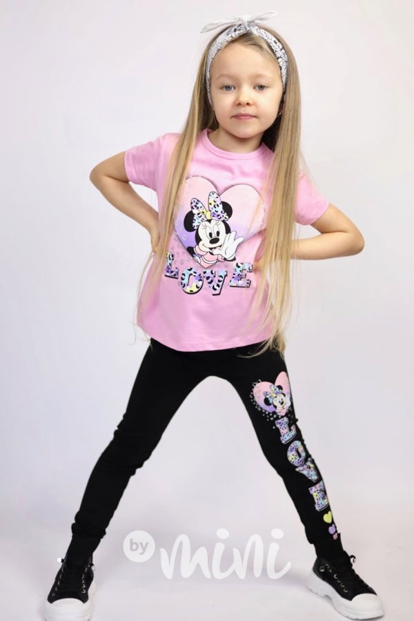 3-dílný Minnie lila set