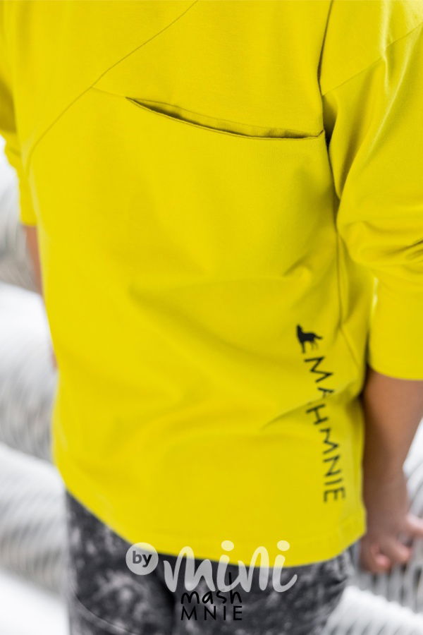 Longsleeve triko WOLF SOUL lemon *MashMnie*