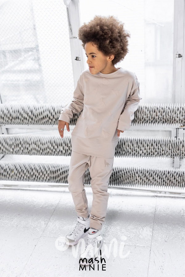 WOLF SOUL jogger tepláky beige *MashMnie*