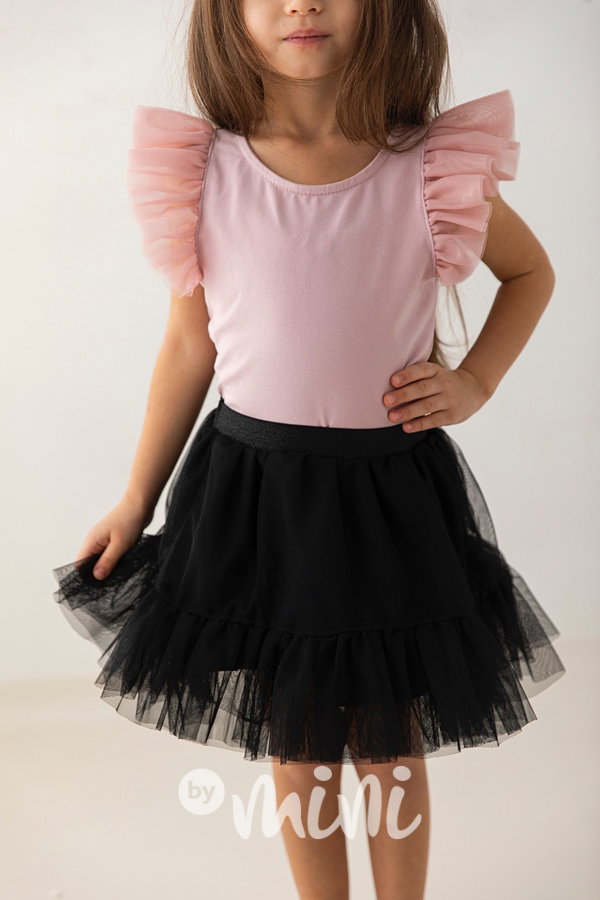 Black maxi tutu sukně Lily Grey