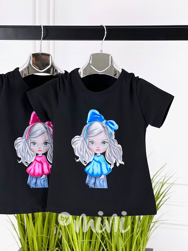 Triko Emily black/blue