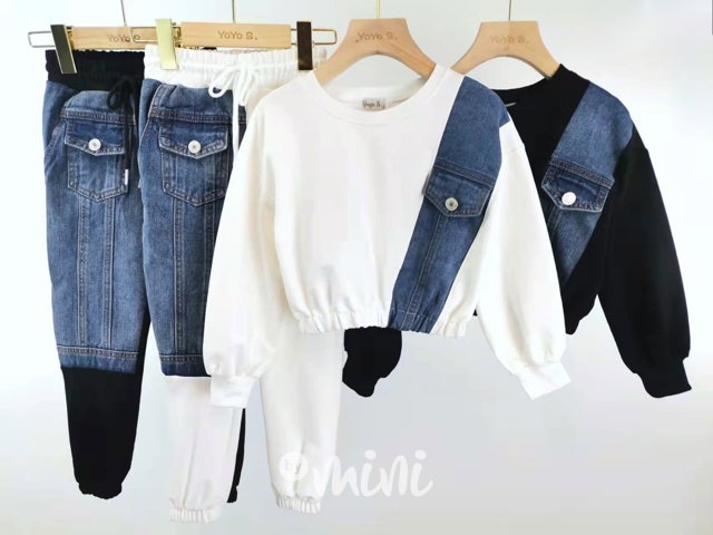 GLAMOUR souprava white&jeans