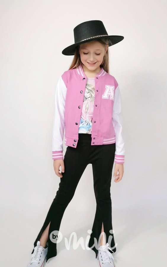 Cheerleader sporty mikina pink