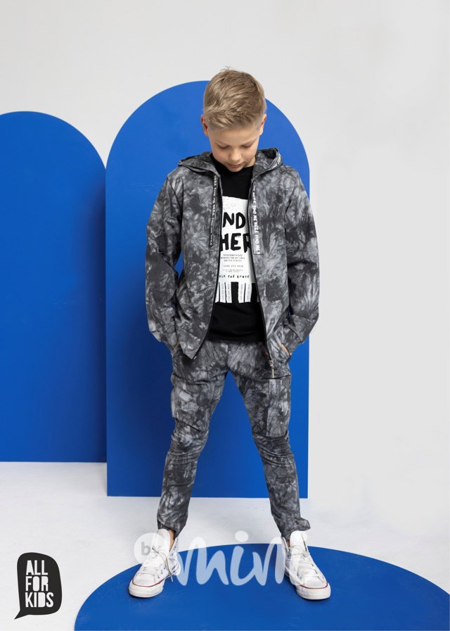 AFK long mikina tie-dye black