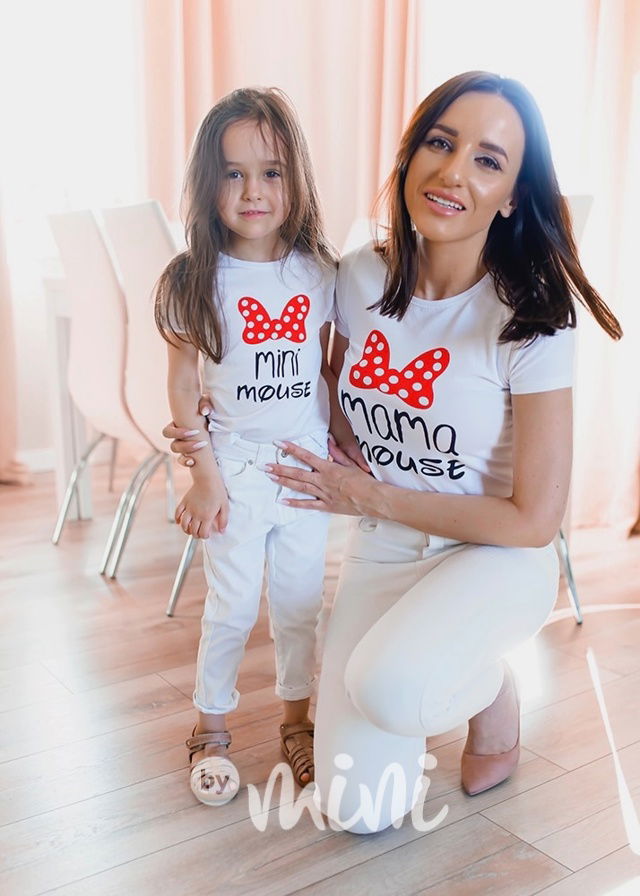 Mama mouse & Mini mouse triko
