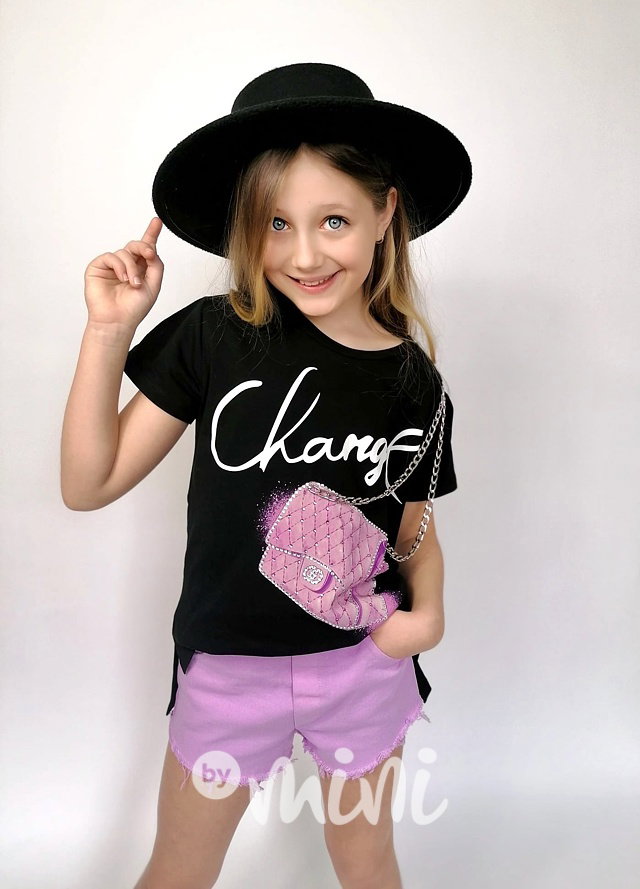 Glamour 3D triko černé