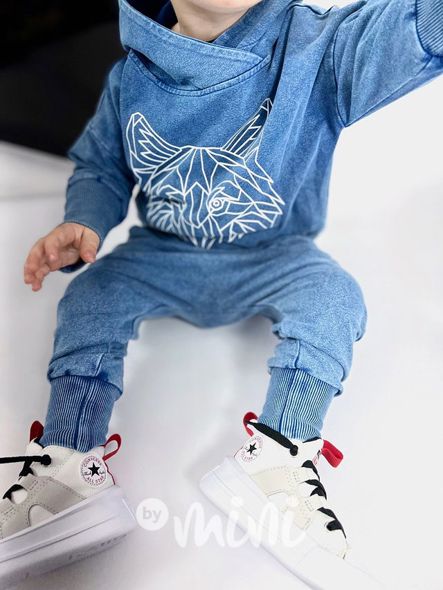 Despacito baggy acid wash blue