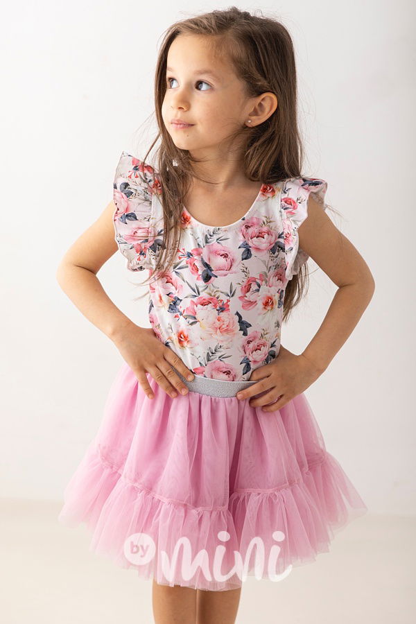 Candy pink maxi tutu sukně Lily Grey