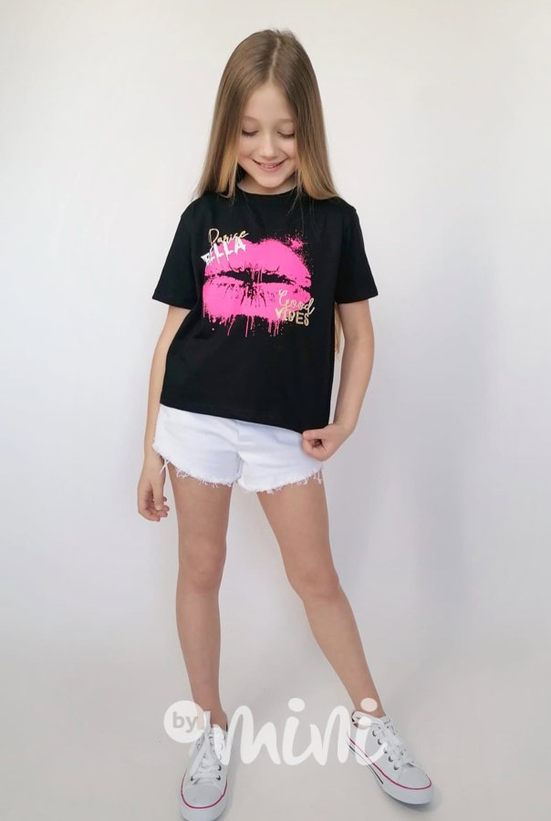Kiss BELLA triko black neon