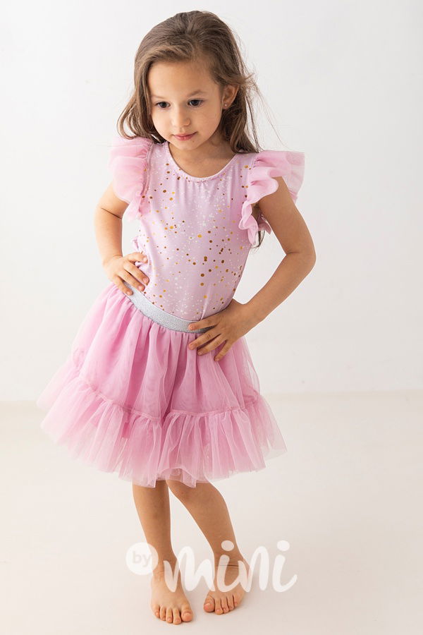 Lily Grey blůzka s tylovými rukávy Little dots