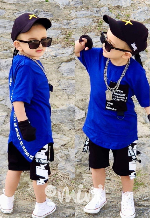 4-dílný STREET wear set modrý