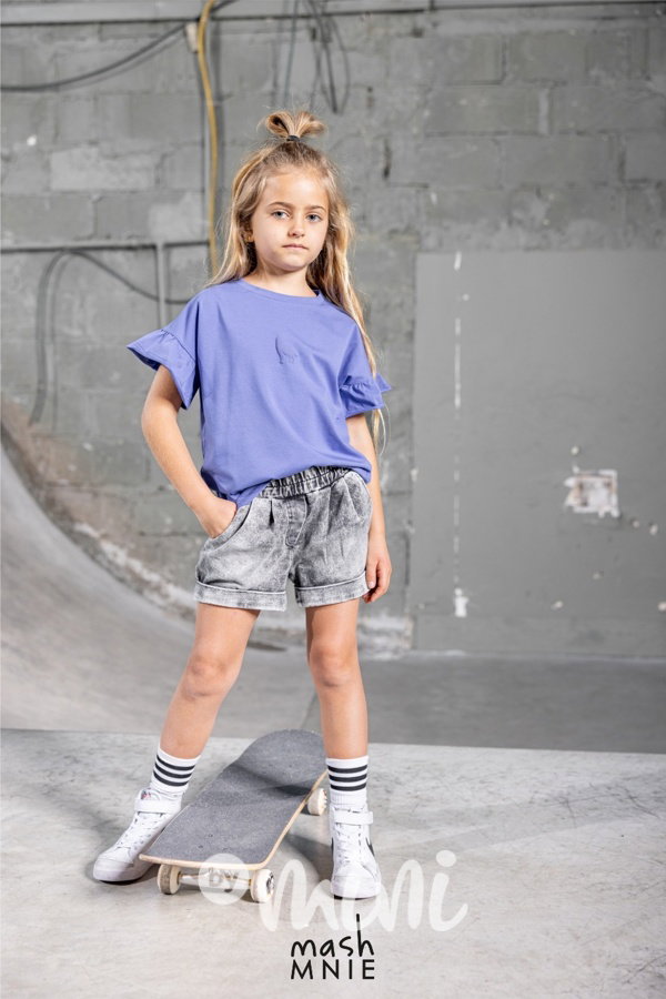 Mash Mnie soft jeans shorts black