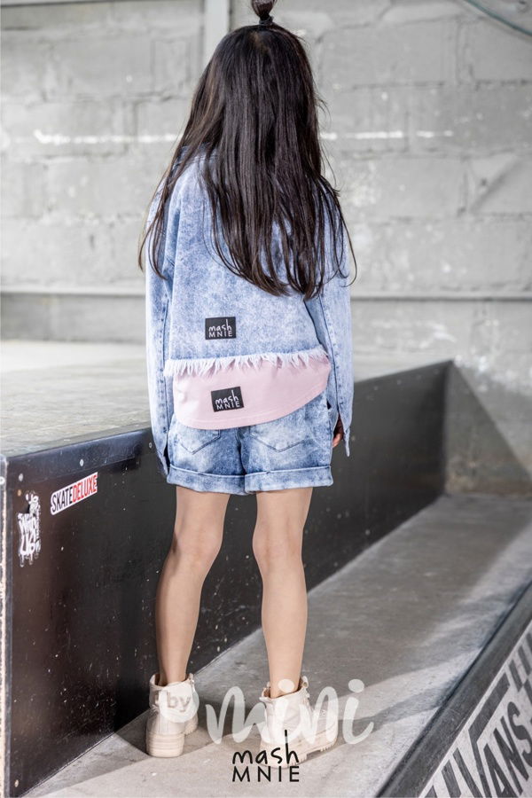 Mash Mnie soft jeans shorts blue