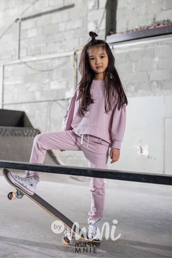 Mash Mnie tepláky jogger pink