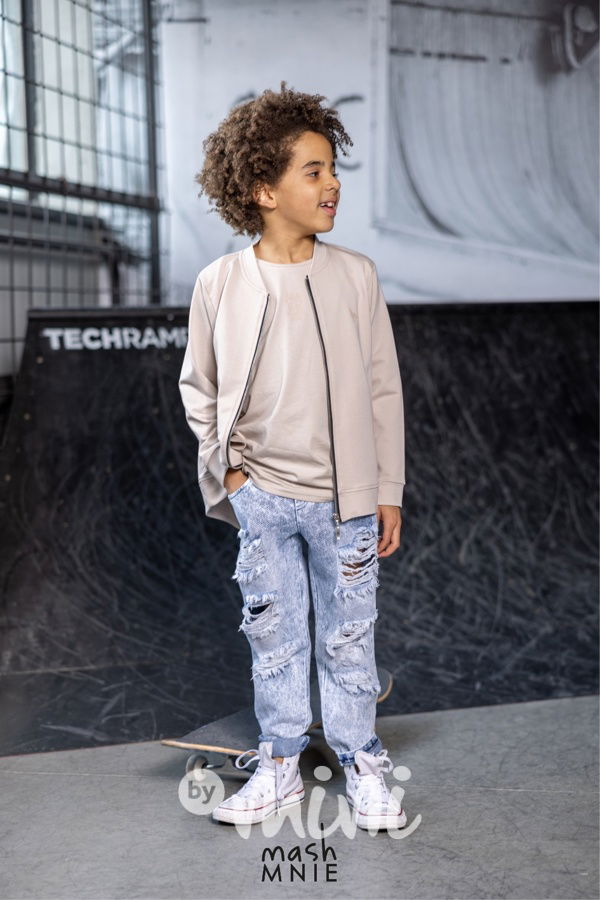 Wolf bomber mikina beige *MashMnie*