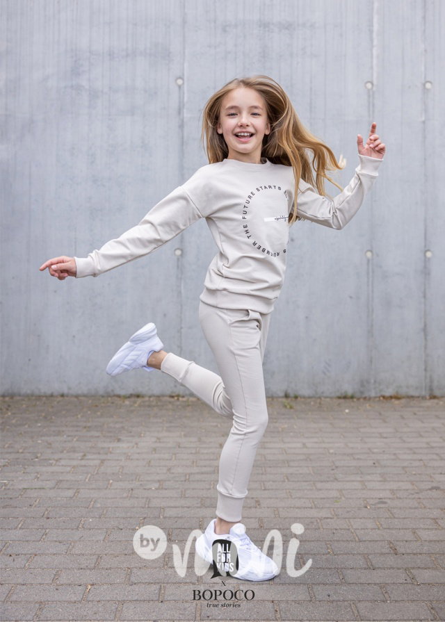 Mini me mikina béžová