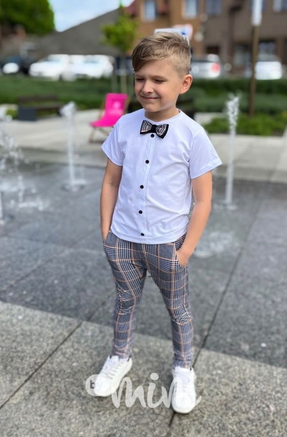 Elegant karo style kalhoty