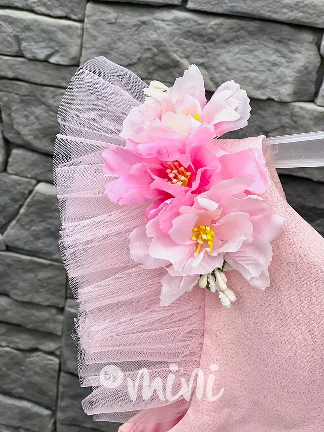 Luxusní světle růžové šaty pro družičky Roses