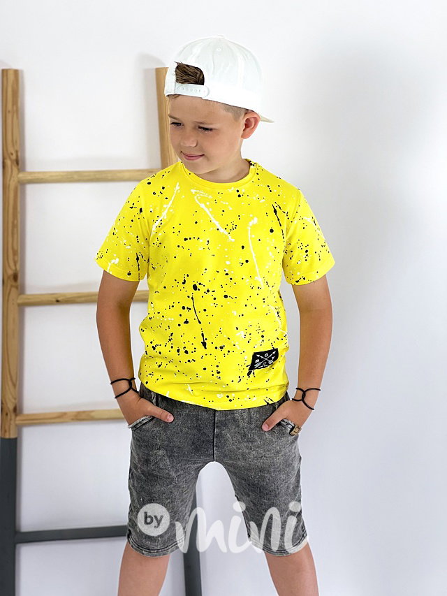 Cotton jeans kraťasy black