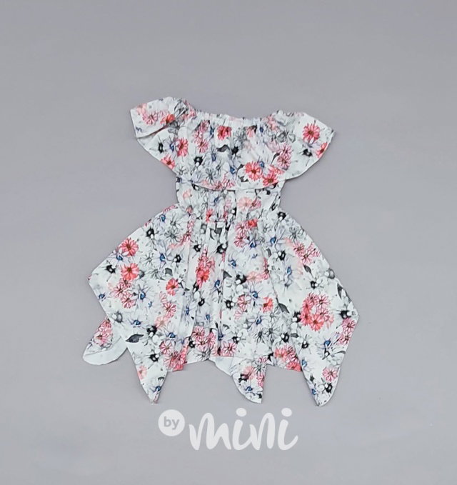 Daisy maxi točivé hispánské šaty white