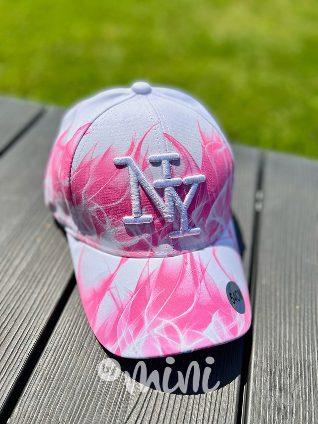 NY kšiltovka pink flame