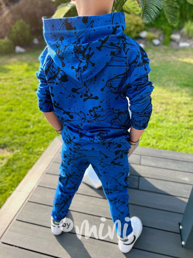 Blue splash mikina