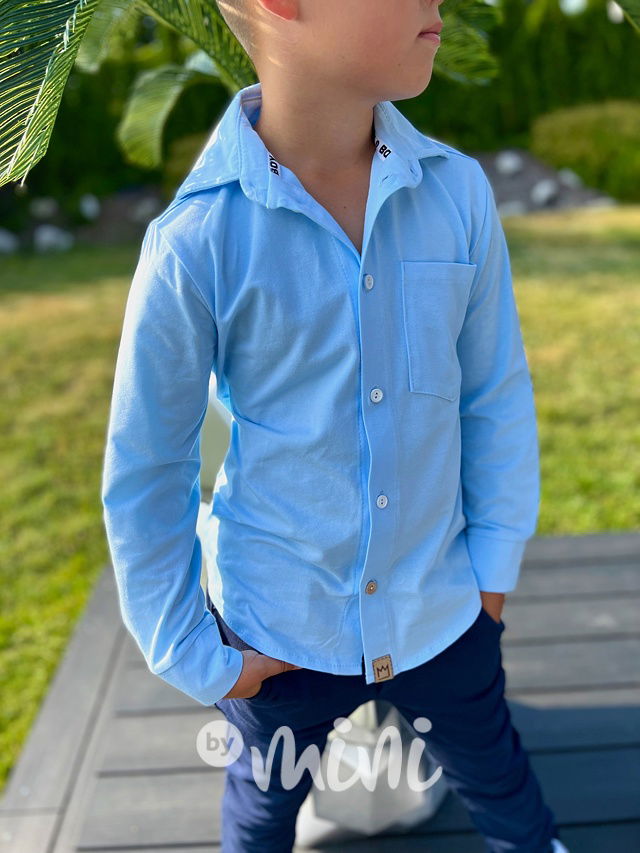 Elegant bavlněná košile modrá