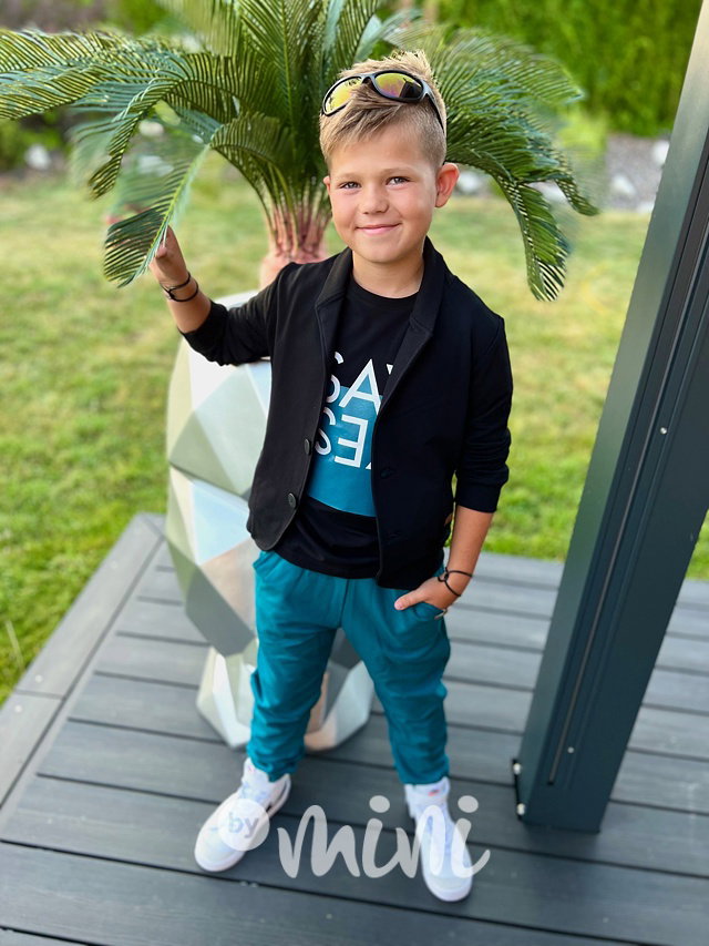 Bavlněné sako černé