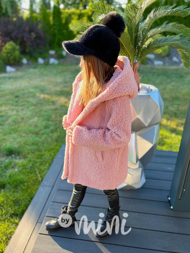 Alpaka kabát pink