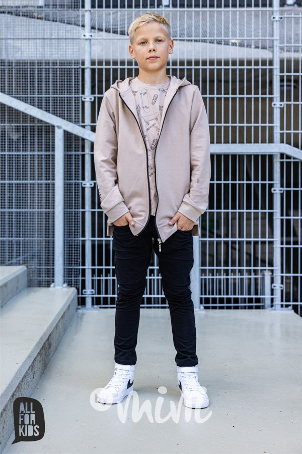 AFK skate mikina béžová