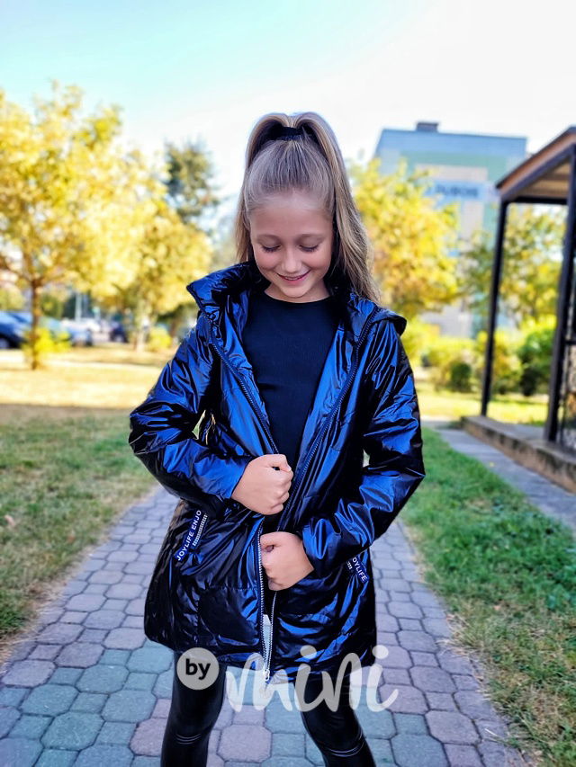 Metalická bunda/kabátek ENJOY LIFE blue