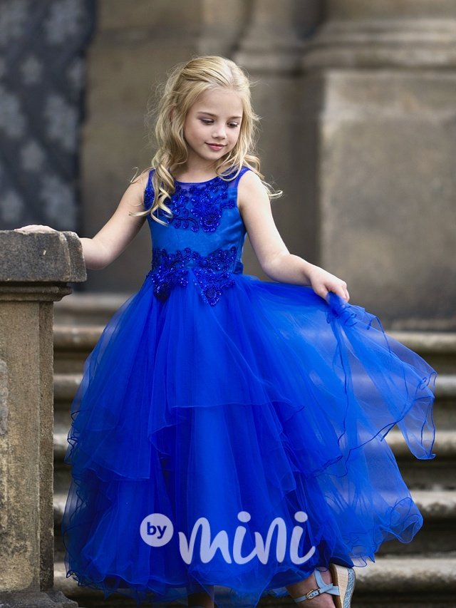 PREMIUM luxusní šaty royal blue