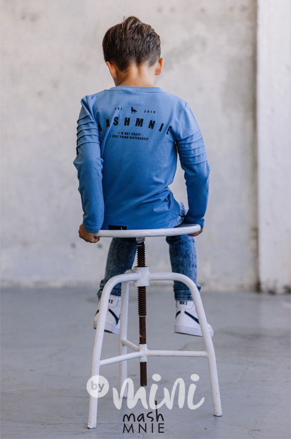 Mash Mnie longsleeve biker triko blue