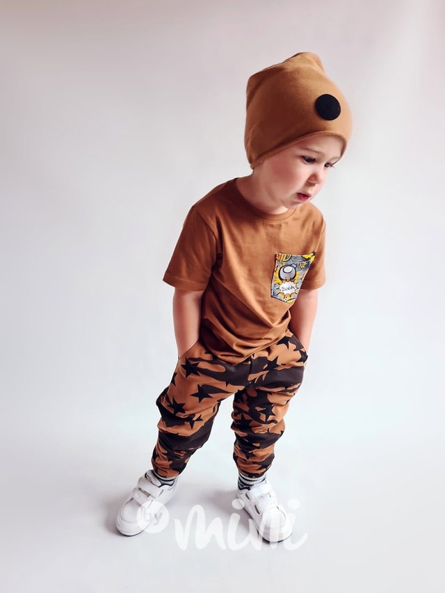 Tepláky honey army star - BASIC
