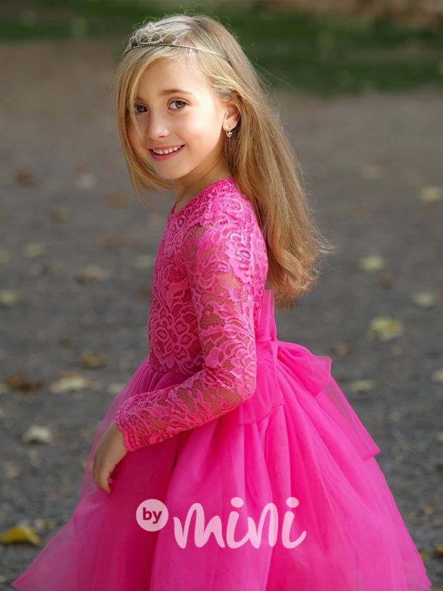 Barbie pink dětské šaty s tylovou sukní