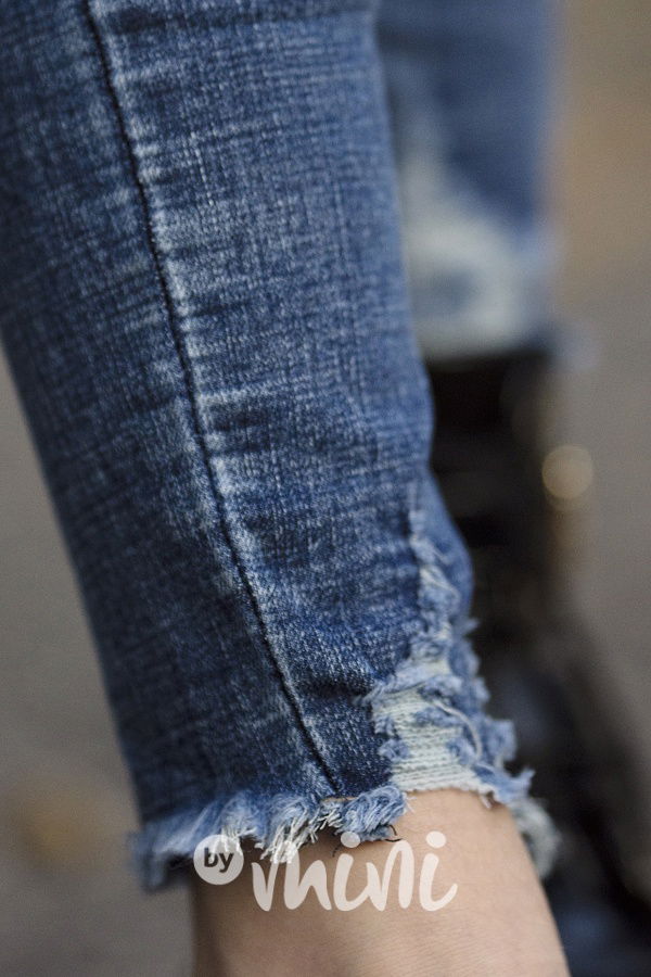 Fashion stretch džíny s kabelkou