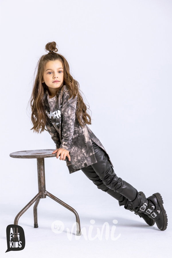 All for kids oteplené eco leather legíny