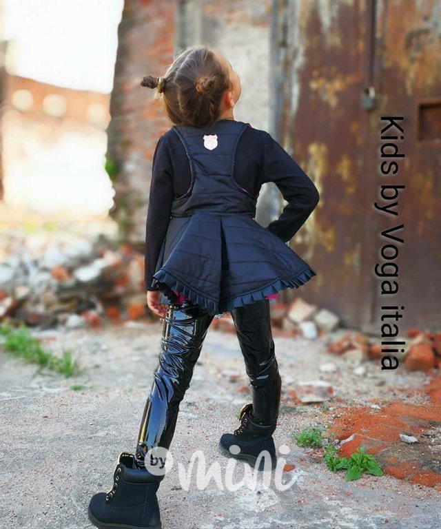 Lesklé stretch legíny