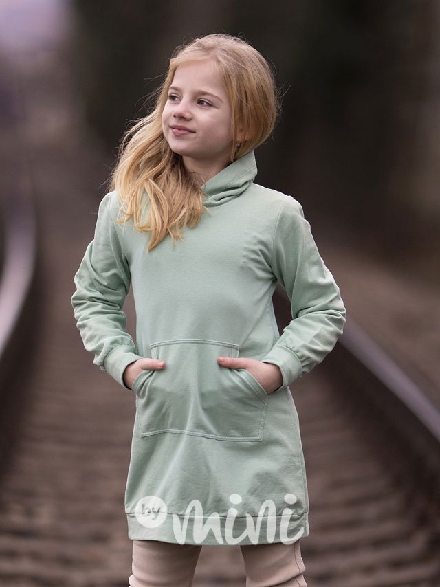 Mint hoodie tunika