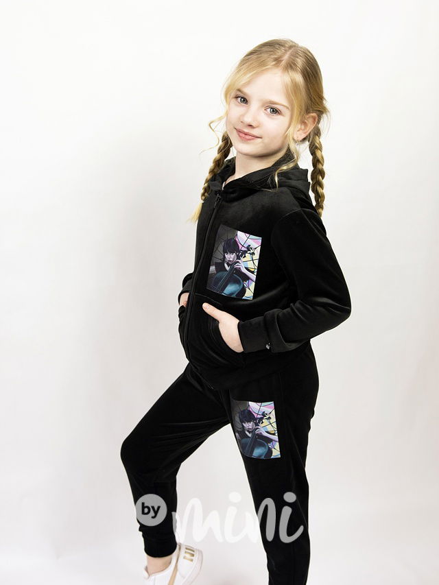 Velurová soft souprava Wednesday cello