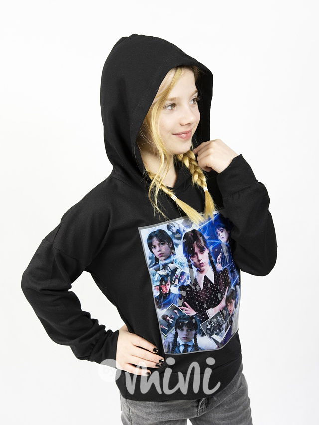 Wednesday movie mikina černá