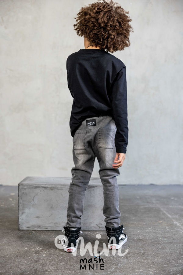 Mash Mnie jeansy dark záplaty