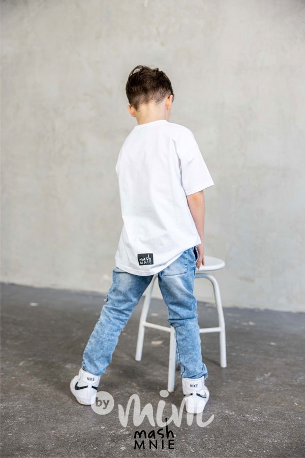 Mash Mnie jeansy blue záplaty