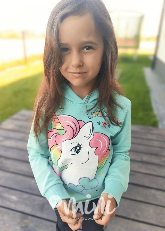 UNICORN mikina mint