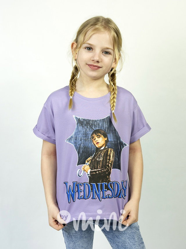 Triko WEDNESDAY umbrella lila