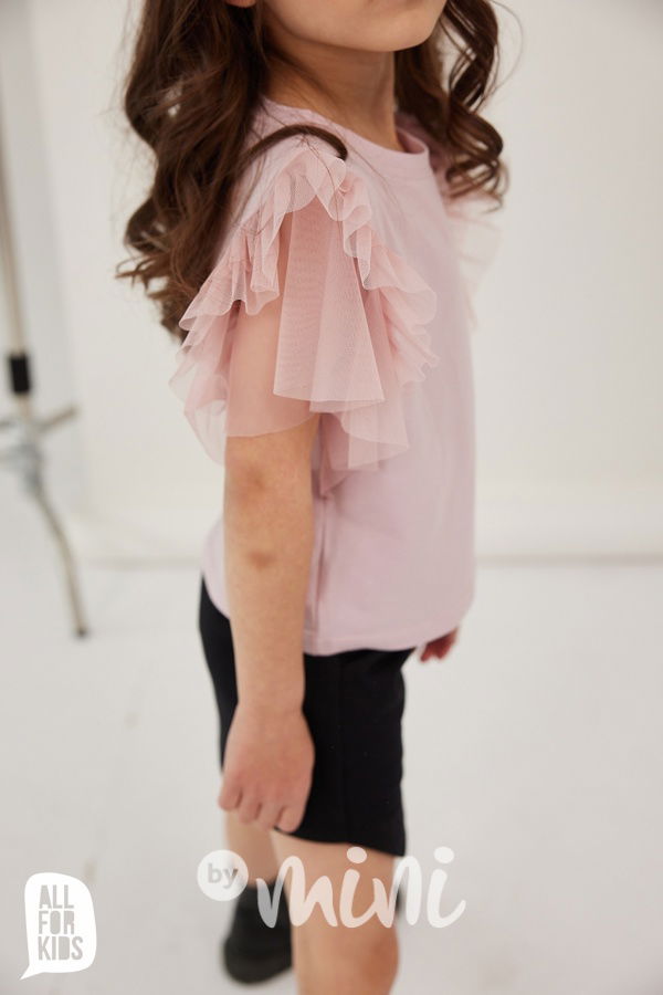 AFK blůzka s tylem růžová