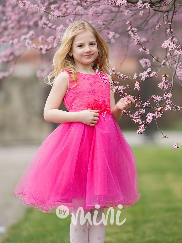 Slavnostní šaty Cinderella malinové