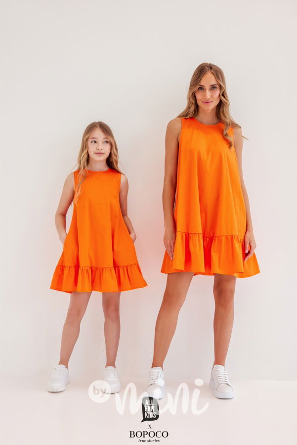 Summer šaty Mini me pomerančové