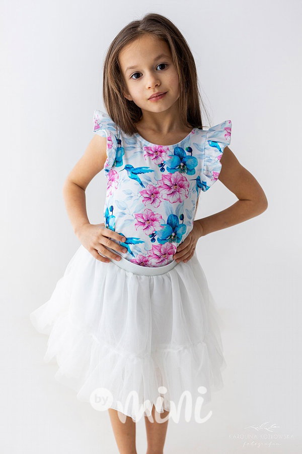 White maxi tutu sukně Lily Grey