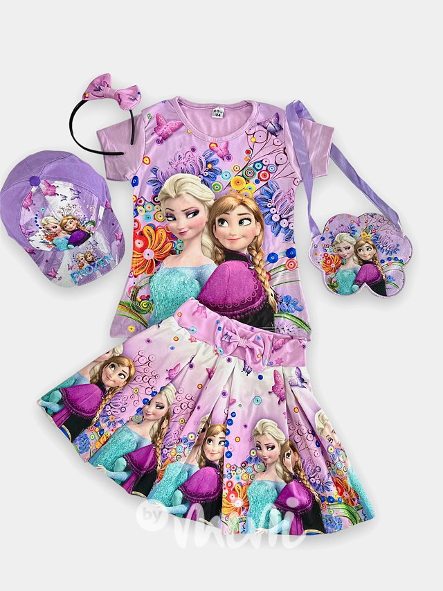 Frozen 5pcs komplet lila